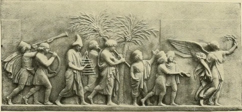 An illustration from Catalogue of plaster reproductions from antique, medieval and modern sculpture : subjects suitable for schools, libraries, and homes., 1911, leaf 128