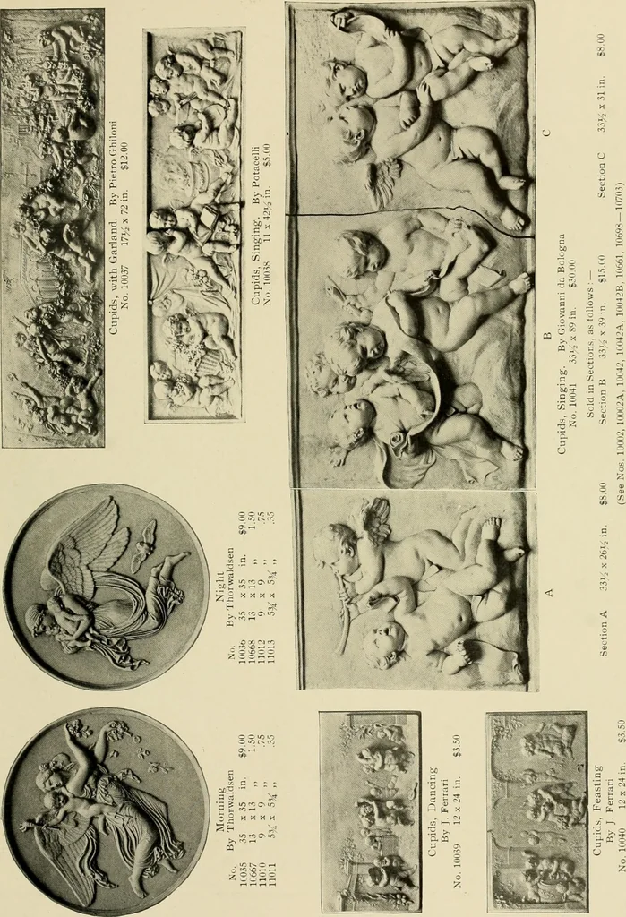 An illustration from Catalogue of plaster reproductions from antique, medieval and modern sculpture : subjects suitable for schools, libraries, and homes., 1911, leaf 134