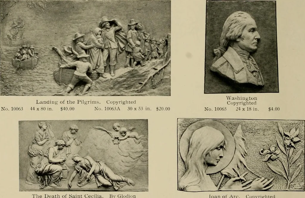 An illustration from Catalogue of plaster reproductions from antique, medieval and modern sculpture : subjects suitable for schools, libraries, and homes., 1911, leaf 139