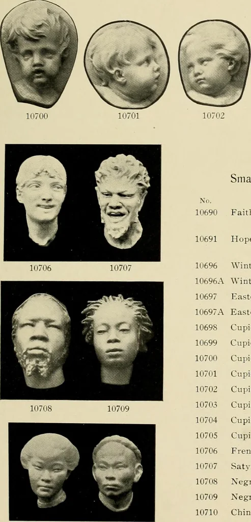 An illustration from Catalogue of plaster reproductions from antique, medieval and modern sculpture : subjects suitable for schools, libraries, and homes., 1911, leaf 142