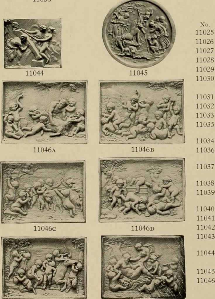 An illustration from Catalogue of plaster reproductions from antique, medieval and modern sculpture : subjects suitable for schools, libraries, and homes., 1911, leaf 145