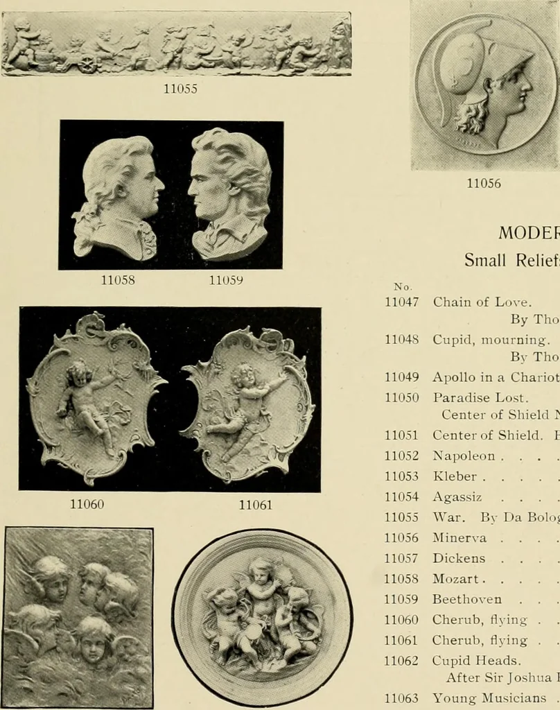 An illustration from Catalogue of plaster reproductions from antique, medieval and modern sculpture : subjects suitable for schools, libraries, and homes., 1911, leaf 146
