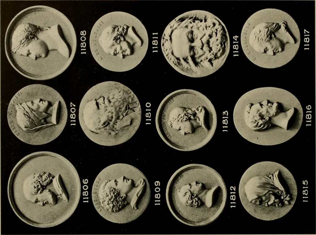 An illustration from Catalogue of plaster reproductions from antique, medieval and modern sculpture : subjects suitable for schools, libraries, and homes., 1911, leaf 153
