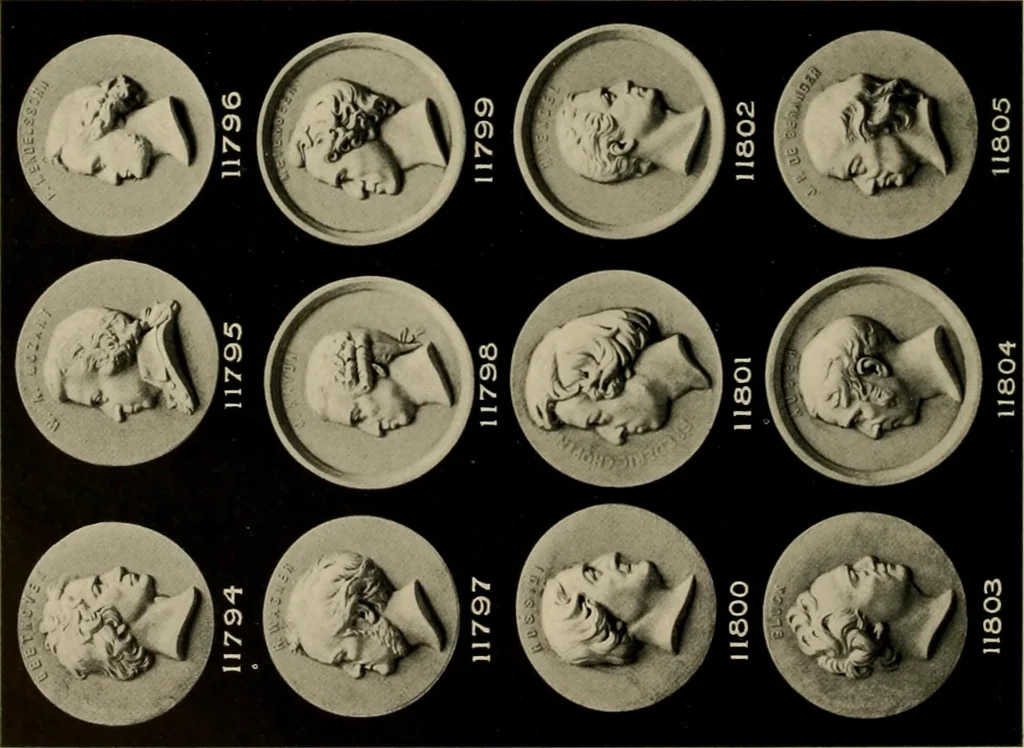 An illustration from Catalogue of plaster reproductions from antique, medieval and modern sculpture : subjects suitable for schools, libraries, and homes., 1911, leaf 153