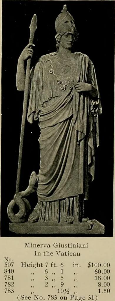 An illustration from Catalogue of plaster reproductions from antique, medieval and modern sculpture : subjects suitable for schools, libraries, and homes., 1911, leaf 17