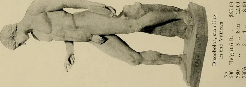 An illustration from Catalogue of plaster reproductions from antique, medieval and modern sculpture : subjects suitable for schools, libraries, and homes., 1911, leaf 17