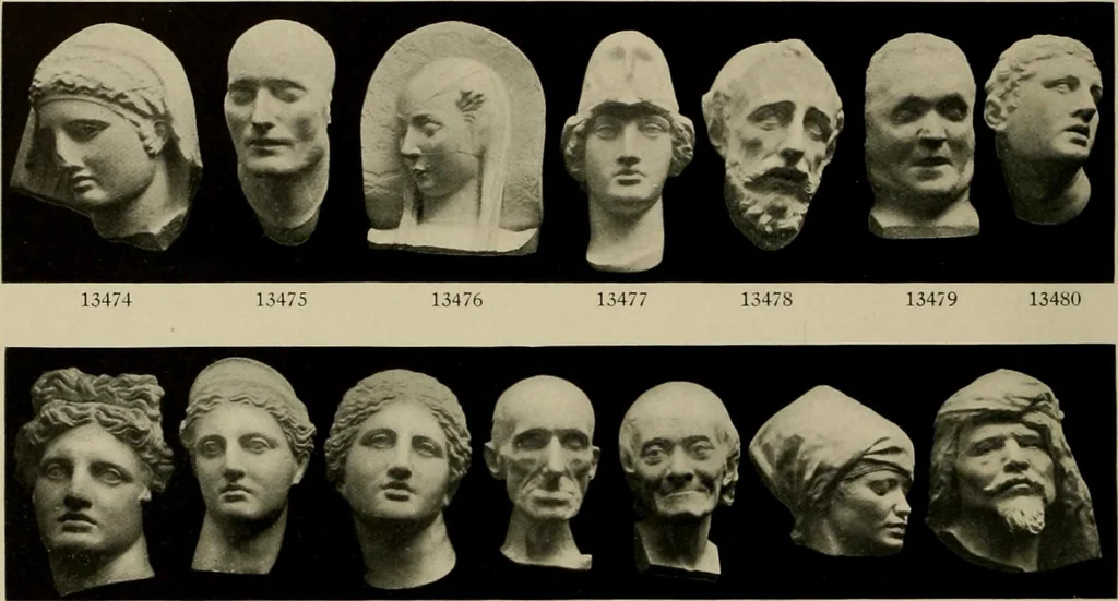 An illustration from Catalogue of plaster reproductions from antique, medieval and modern sculpture : subjects suitable for schools, libraries, and homes., 1911, leaf 173