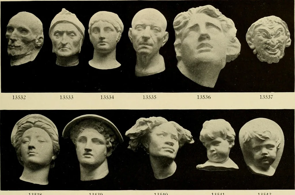 An illustration from Catalogue of plaster reproductions from antique, medieval and modern sculpture : subjects suitable for schools, libraries, and homes., 1911, leaf 176