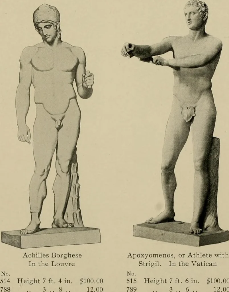 An illustration from Catalogue of plaster reproductions from antique, medieval and modern sculpture : subjects suitable for schools, libraries, and homes., 1911, leaf 19