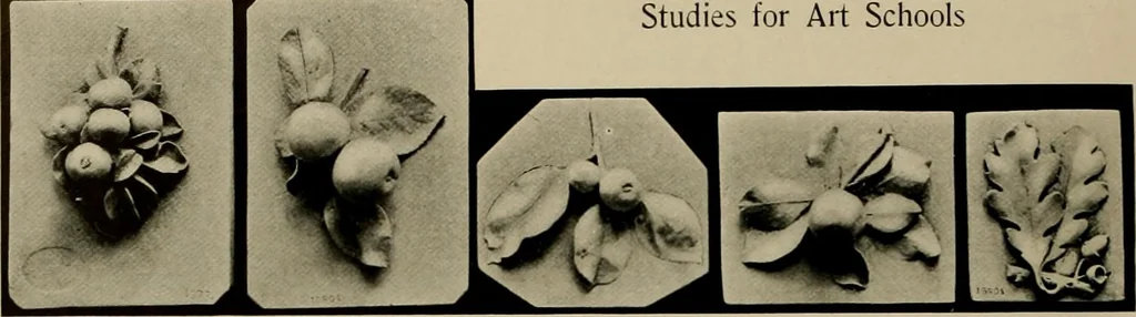 An illustration from Catalogue of plaster reproductions from antique, medieval and modern sculpture : subjects suitable for schools, libraries, and homes., 1911, leaf 191