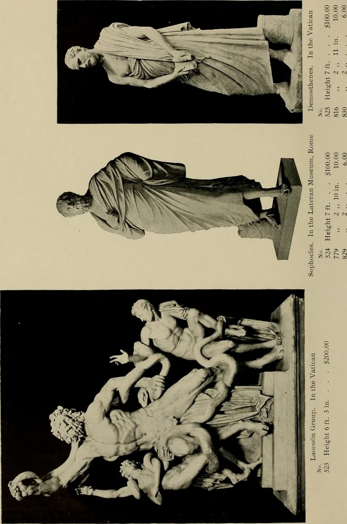 An illustration from Catalogue of plaster reproductions from antique, medieval and modern sculpture : subjects suitable for schools, libraries, and homes., 1911, leaf 21