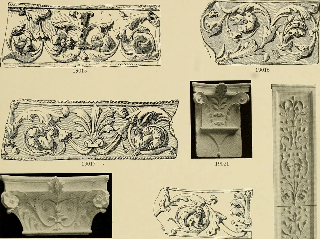 An illustration from Catalogue of plaster reproductions from antique, medieval and modern sculpture : subjects suitable for schools, libraries, and homes., 1911, leaf 220