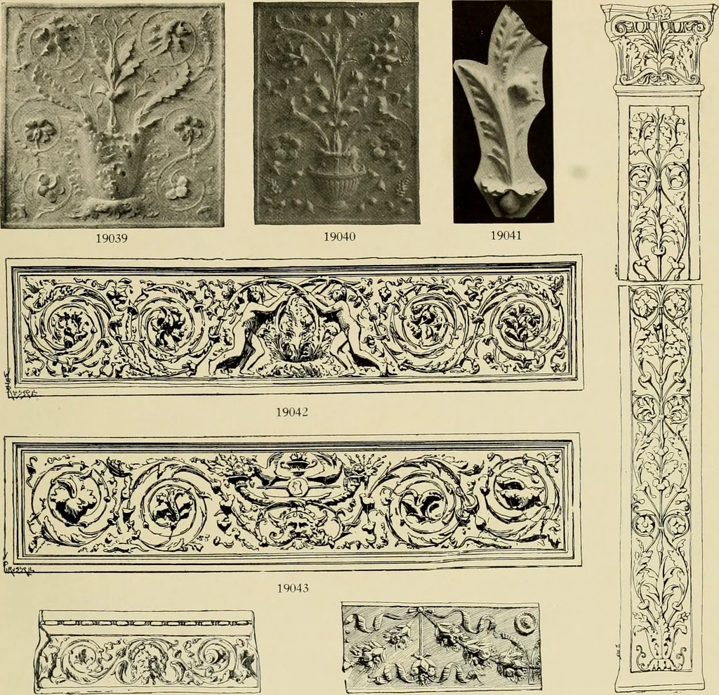 An illustration from Catalogue of plaster reproductions from antique, medieval and modern sculpture : subjects suitable for schools, libraries, and homes., 1911, leaf 222