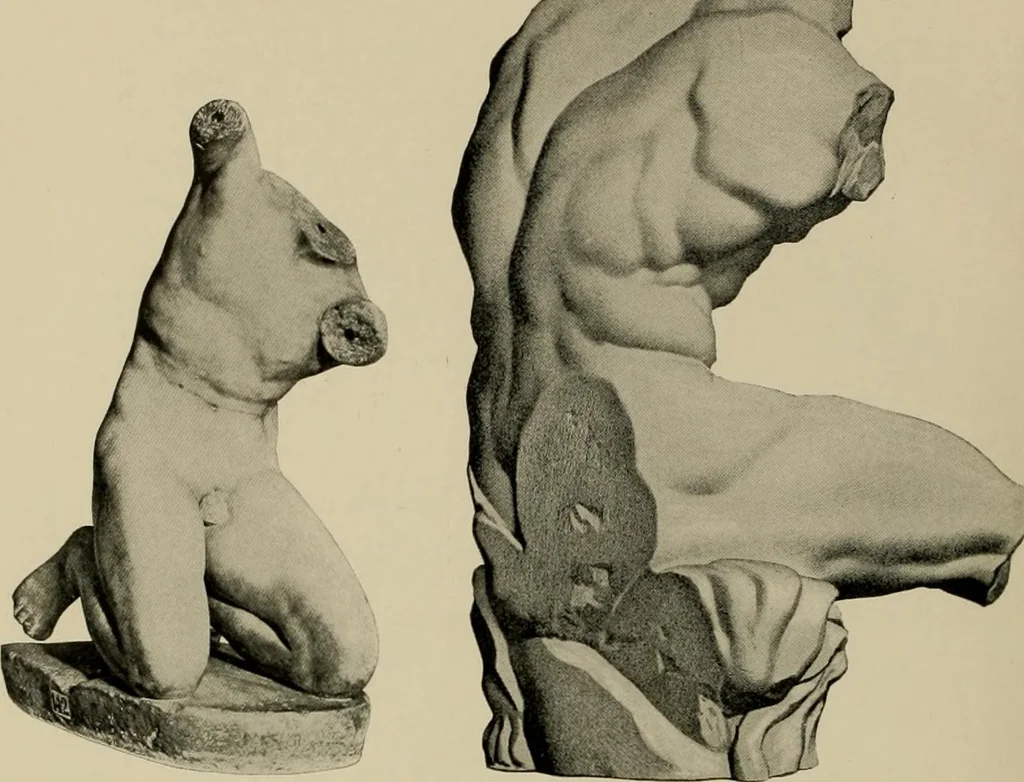 An illustration from Catalogue of plaster reproductions from antique, medieval and modern sculpture : subjects suitable for schools, libraries, and homes., 1911, leaf 23