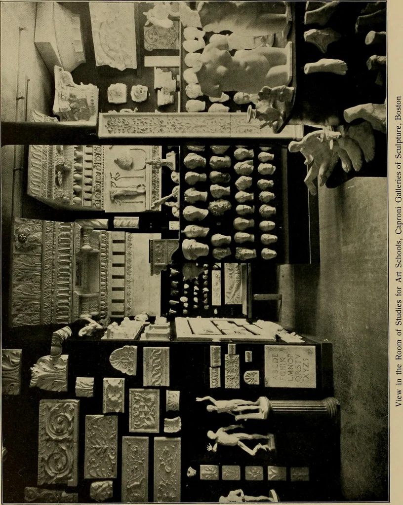 An illustration from Catalogue of plaster reproductions from antique, medieval and modern sculpture : subjects suitable for schools, libraries, and homes., 1911, leaf 237