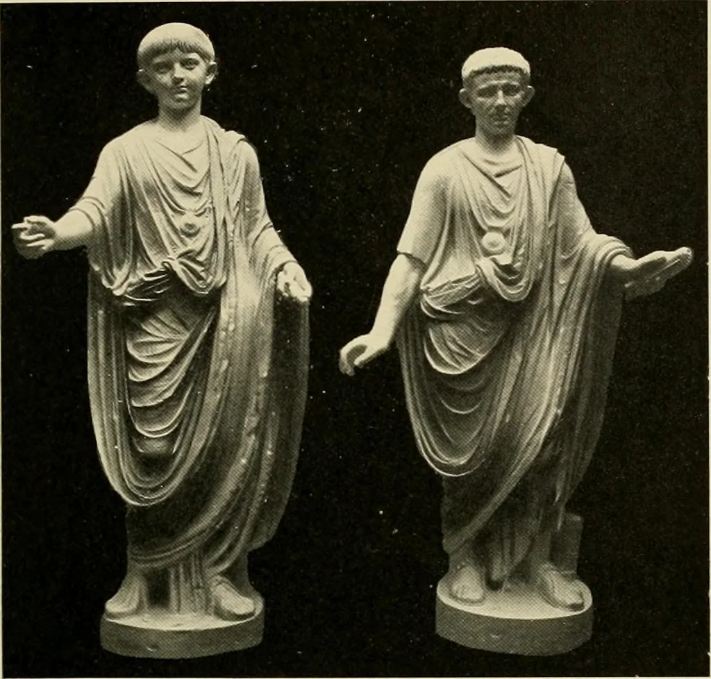 An illustration from Catalogue of plaster reproductions from antique, medieval and modern sculpture : subjects suitable for schools, libraries, and homes., 1911, leaf 34