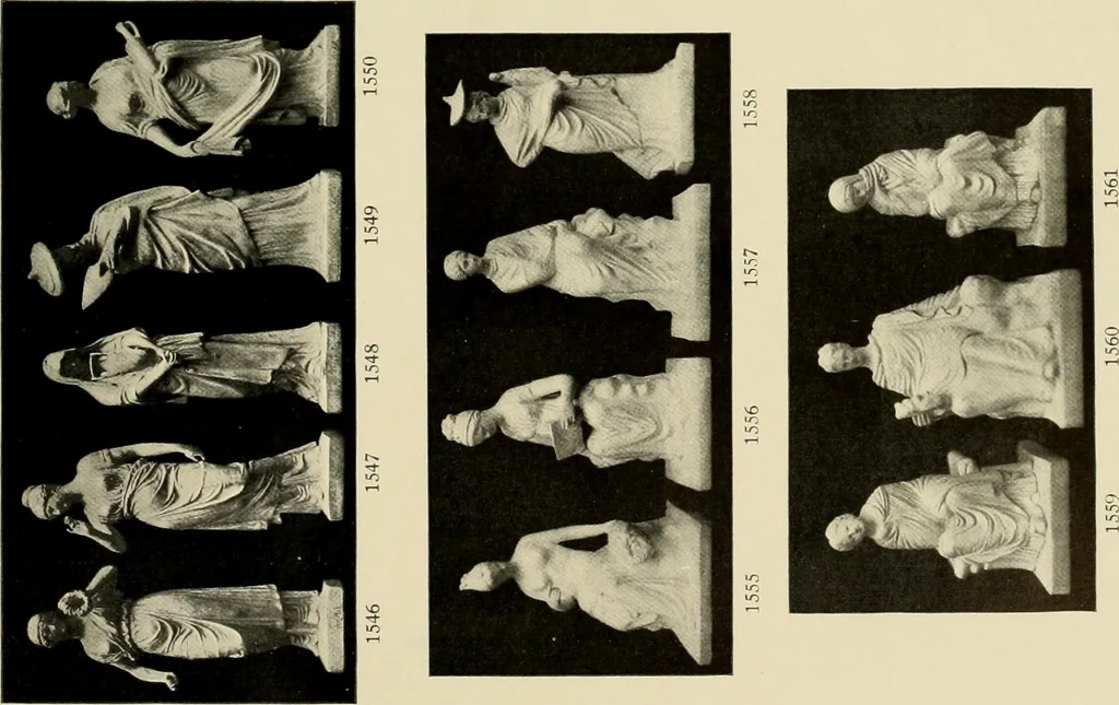 An illustration from Catalogue of plaster reproductions from antique, medieval and modern sculpture : subjects suitable for schools, libraries, and homes., 1911, leaf 40