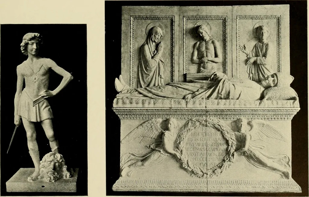 An illustration from Catalogue of plaster reproductions from antique, medieval and modern sculpture : subjects suitable for schools, libraries, and homes., 1911, leaf 44