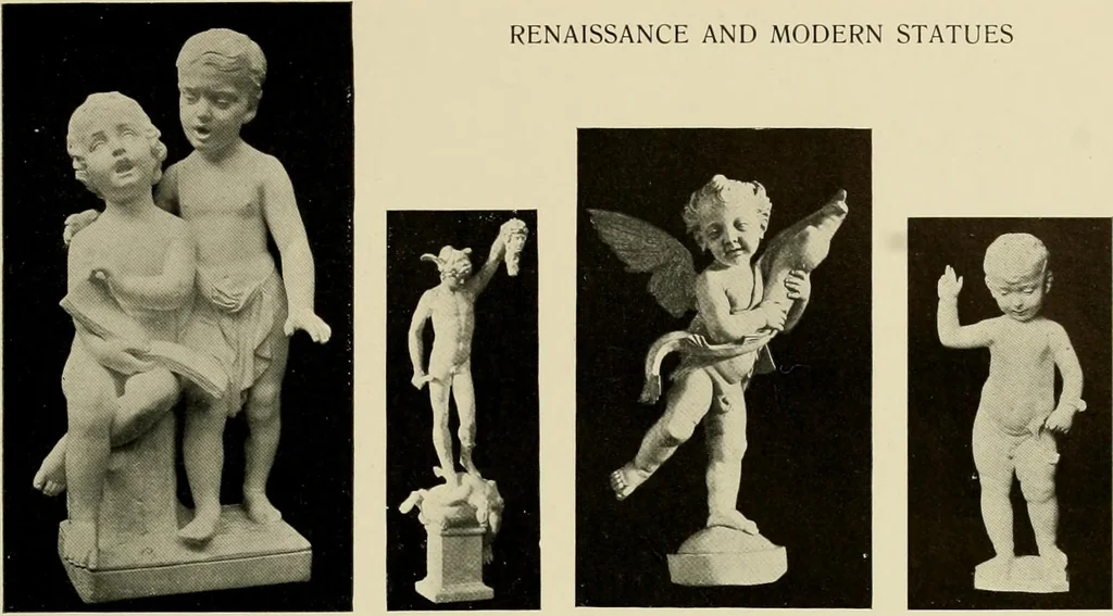 An illustration from Catalogue of plaster reproductions from antique, medieval and modern sculpture : subjects suitable for schools, libraries, and homes., 1911, leaf 46