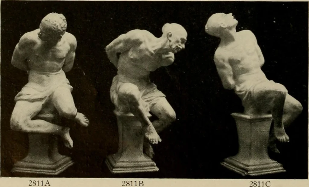 An illustration from Catalogue of plaster reproductions from antique, medieval and modern sculpture : subjects suitable for schools, libraries, and homes., 1911, leaf 49