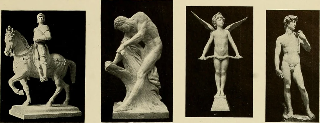 An illustration from Catalogue of plaster reproductions from antique, medieval and modern sculpture : subjects suitable for schools, libraries, and homes., 1911, leaf 52