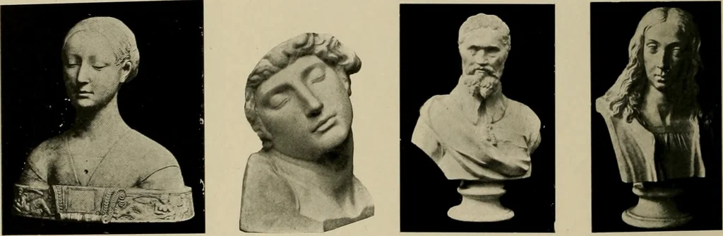 An illustration from Catalogue of plaster reproductions from antique, medieval and modern sculpture : subjects suitable for schools, libraries, and homes., 1911, leaf 73