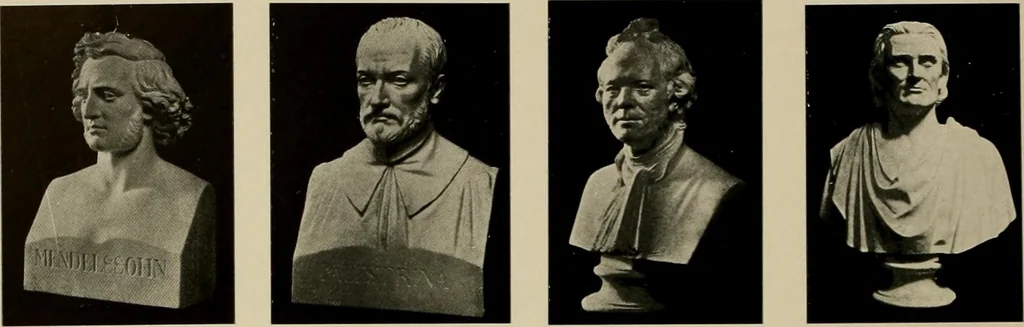 An illustration from Catalogue of plaster reproductions from antique, medieval and modern sculpture : subjects suitable for schools, libraries, and homes., 1911, leaf 77