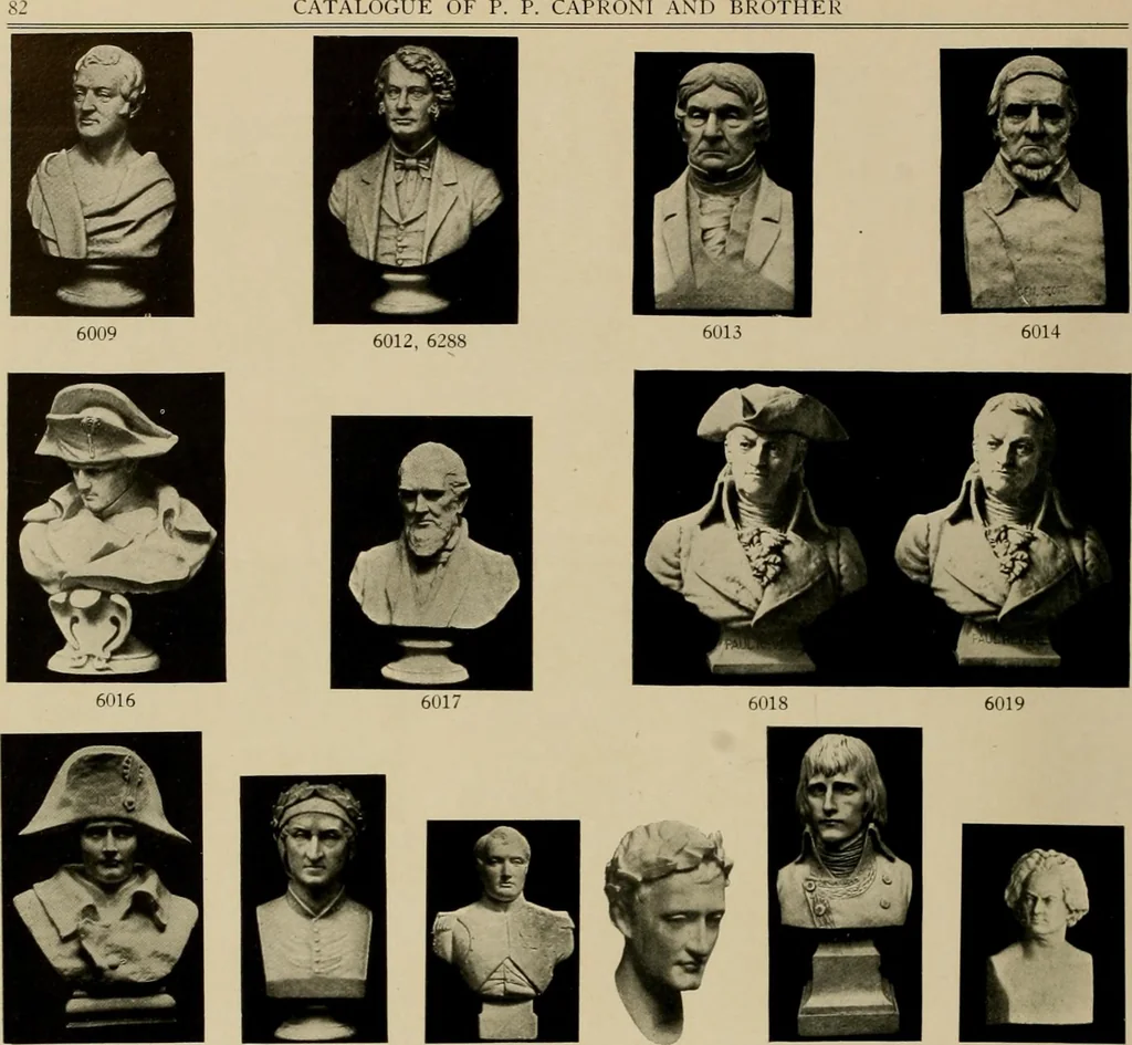 An illustration from Catalogue of plaster reproductions from antique, medieval and modern sculpture : subjects suitable for schools, libraries, and homes., 1911, leaf 87