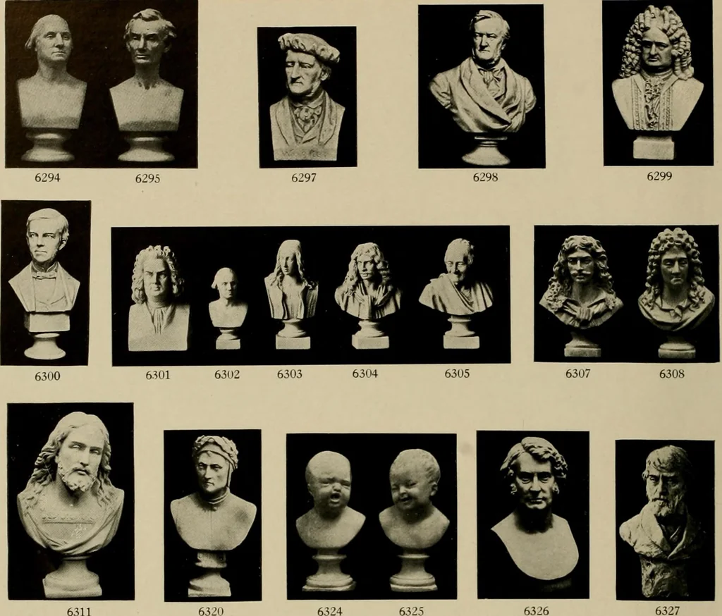 An illustration from Catalogue of plaster reproductions from antique, medieval and modern sculpture : subjects suitable for schools, libraries, and homes., 1911, leaf 89