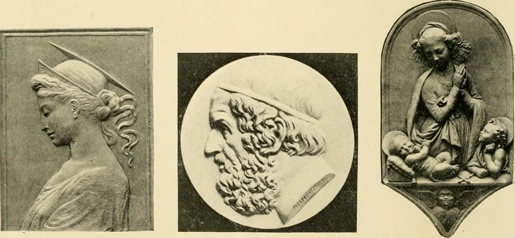 An illustration from Catalogue of A. Da Prato and Co. : importers and manufacturers of plaster cast reproductions from antique, medieval, and modern sculpture : subjects of every description for art schools : edition of 1900., 1900, leaf 55