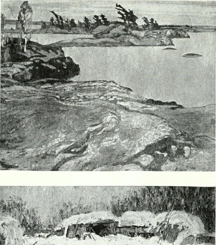 An illustration from Catalogue of the Fiftieth annual exhibition of the Ontario Society of Artists, 1922, leaf 29
