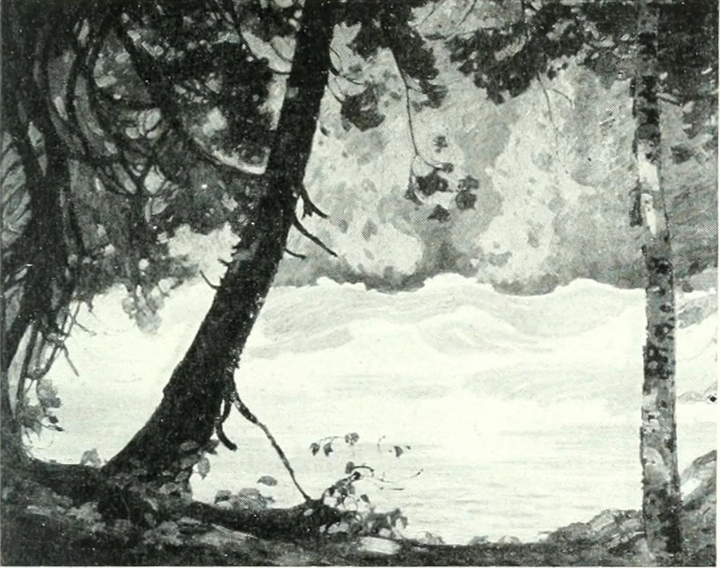 An illustration from Catalogue of the Fiftieth annual exhibition of the Ontario Society of Artists, 1922, leaf 30