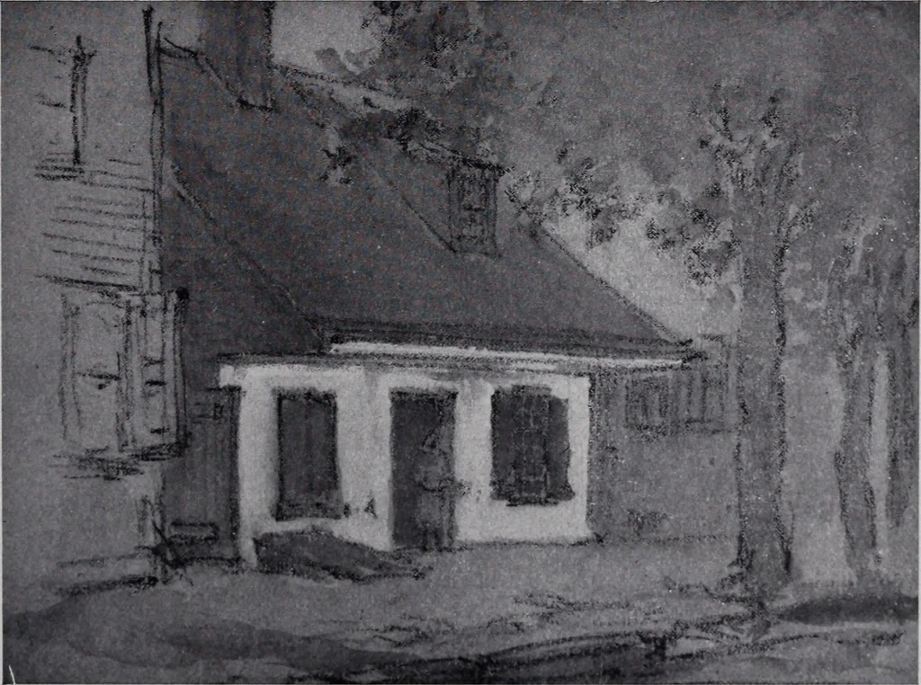 An illustration from Catalogue of the architectural exhibition, Boston Architectural Club and Boston Society of Architects: St. Botolph Club, 2 Newbury Street, from May 22nd to June 3rd, 1899, 1899, leaf 118