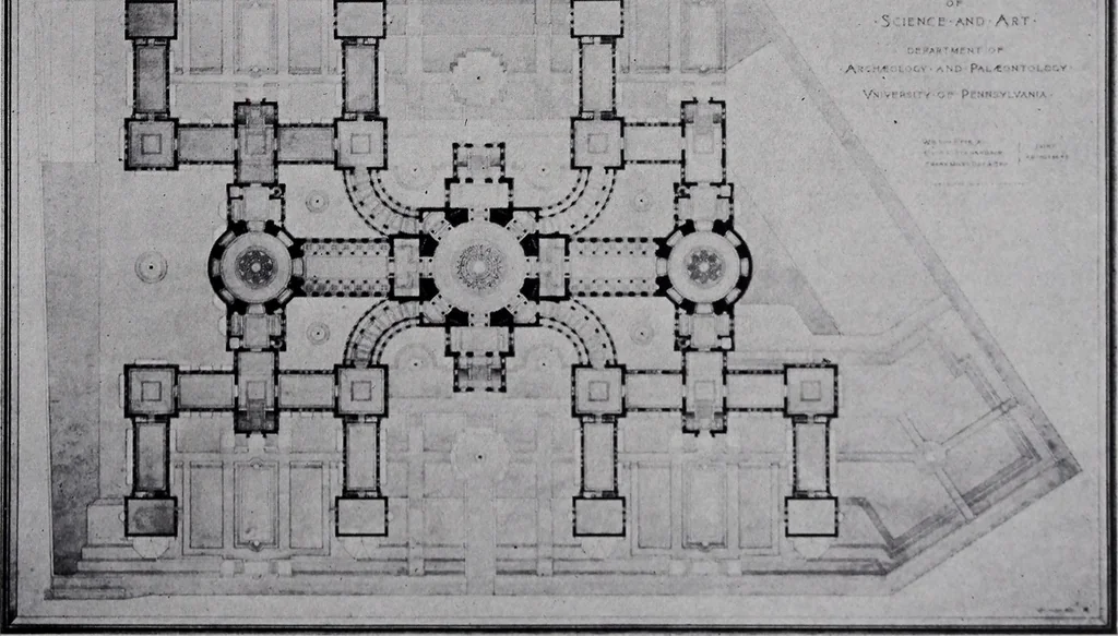 An illustration from Catalogue of the architectural exhibition, Boston Architectural Club and Boston Society of Architects: St. Botolph Club, 2 Newbury Street, from May 22nd to June 3rd, 1899, 1899, leaf 136