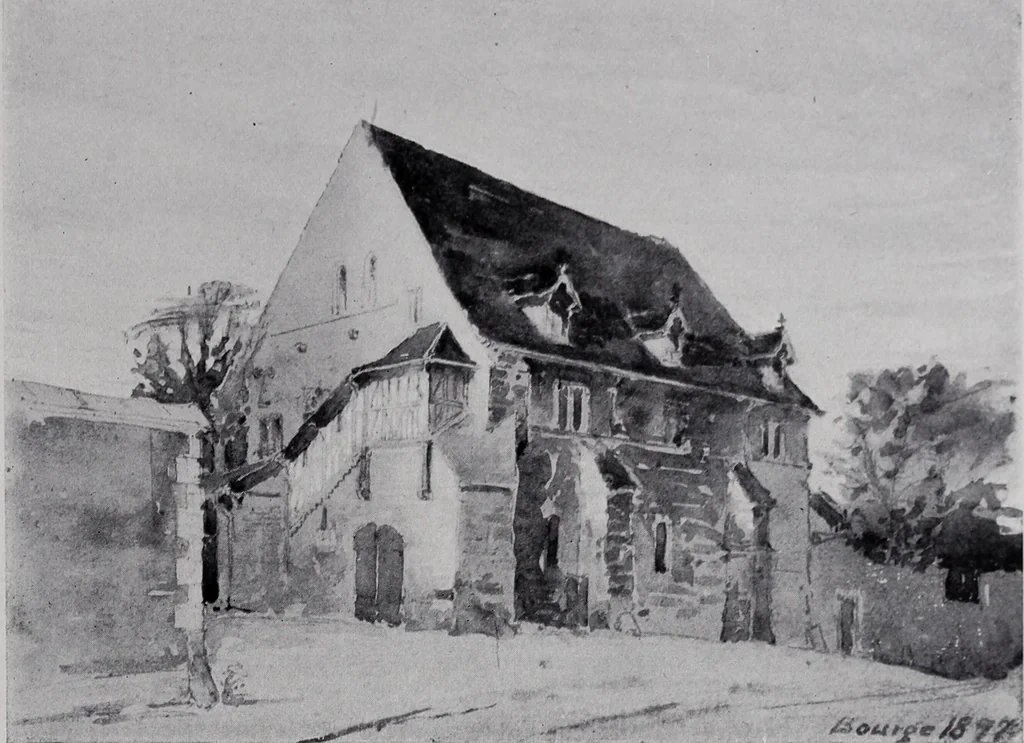 An illustration from Catalogue of the architectural exhibition, Boston Architectural Club and Boston Society of Architects: St. Botolph Club, 2 Newbury Street, from May 22nd to June 3rd, 1899, 1899, leaf 144