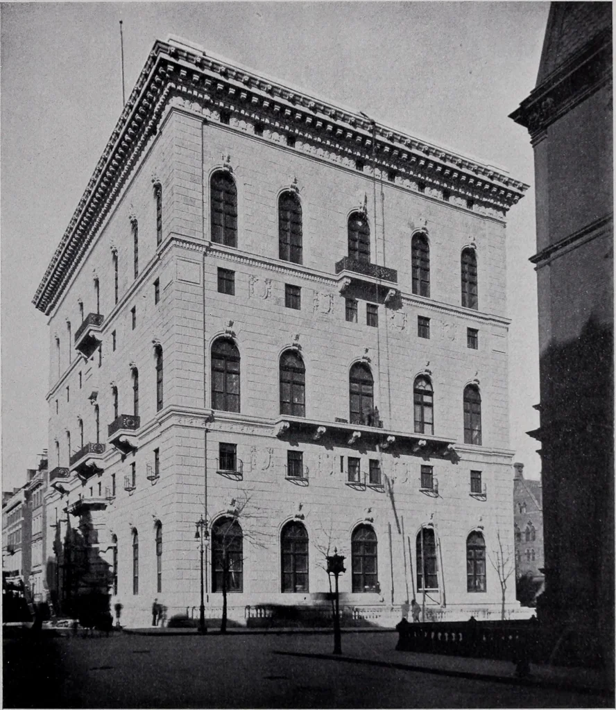 An illustration from Catalogue of the architectural exhibition, Boston Architectural Club and Boston Society of Architects: St. Botolph Club, 2 Newbury Street, from May 22nd to June 3rd, 1899, 1899, leaf 156