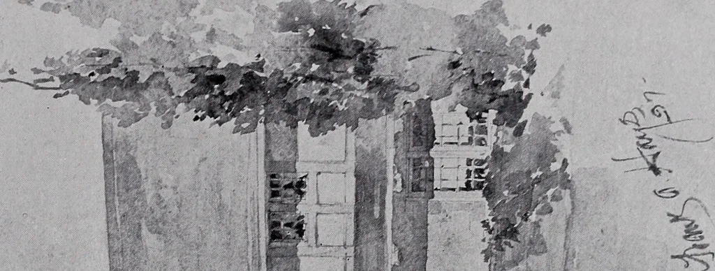 An illustration from Catalogue of the architectural exhibition, Boston Architectural Club and Boston Society of Architects: St. Botolph Club, 2 Newbury Street, from May 22nd to June 3rd, 1899, 1899, leaf 160