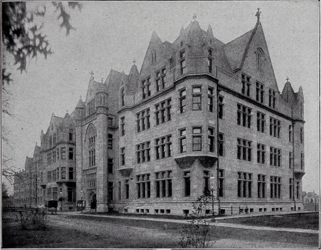 An illustration from Catalogue of the architectural exhibition, Boston Architectural Club and Boston Society of Architects: St. Botolph Club, 2 Newbury Street, from May 22nd to June 3rd, 1899, 1899, leaf 184