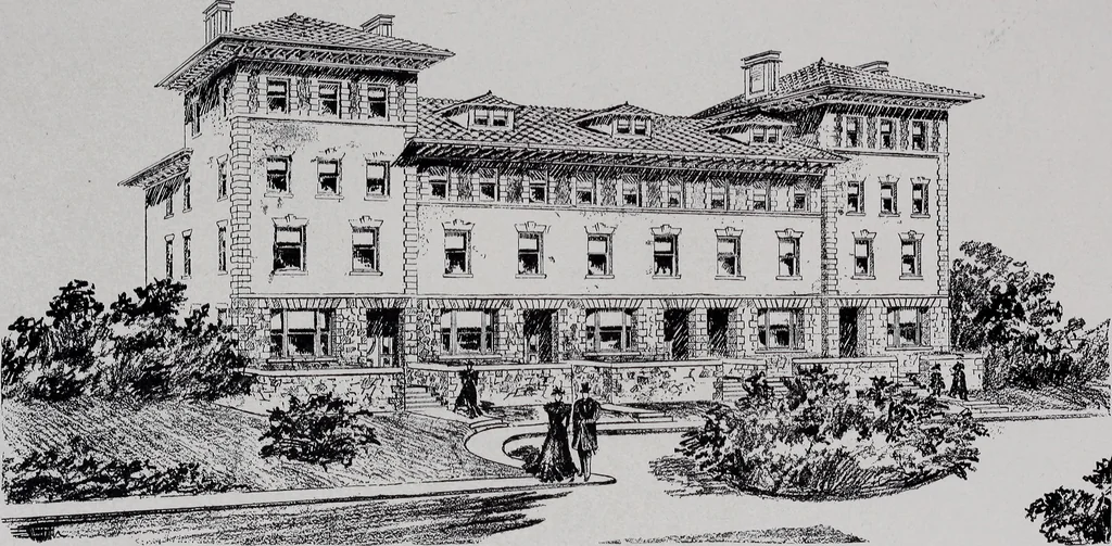An illustration from Catalogue of the architectural exhibition, Boston Architectural Club and Boston Society of Architects: St. Botolph Club, 2 Newbury Street, from May 22nd to June 3rd, 1899, 1899, leaf 192
