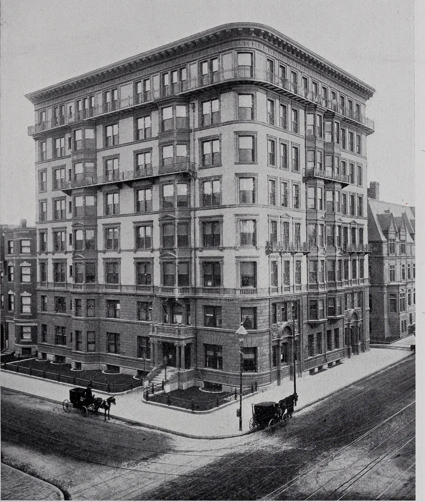 An illustration from Catalogue of the architectural exhibition, Boston Architectural Club and Boston Society of Architects: St. Botolph Club, 2 Newbury Street, from May 22nd to June 3rd, 1899, 1899, leaf 204