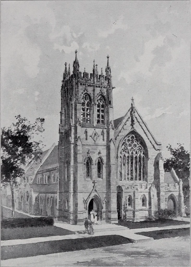 An illustration from Catalogue of the architectural exhibition, Boston Architectural Club and Boston Society of Architects: St. Botolph Club, 2 Newbury Street, from May 22nd to June 3rd, 1899, 1899, leaf 206