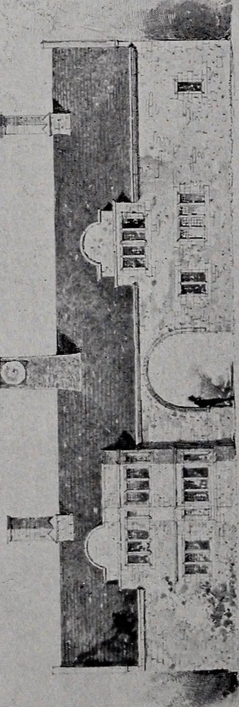 An illustration from Catalogue of the architectural exhibition, Boston Architectural Club and Boston Society of Architects: St. Botolph Club, 2 Newbury Street, from May 22nd to June 3rd, 1899, 1899, leaf 43