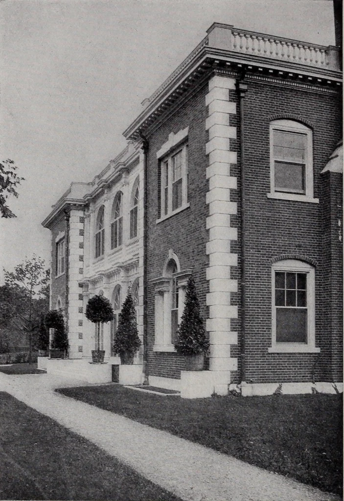 An illustration from Catalogue of the architectural exhibition, Boston Architectural Club and Boston Society of Architects: St. Botolph Club, 2 Newbury Street, from May 22nd to June 3rd, 1899, 1899, leaf 45
