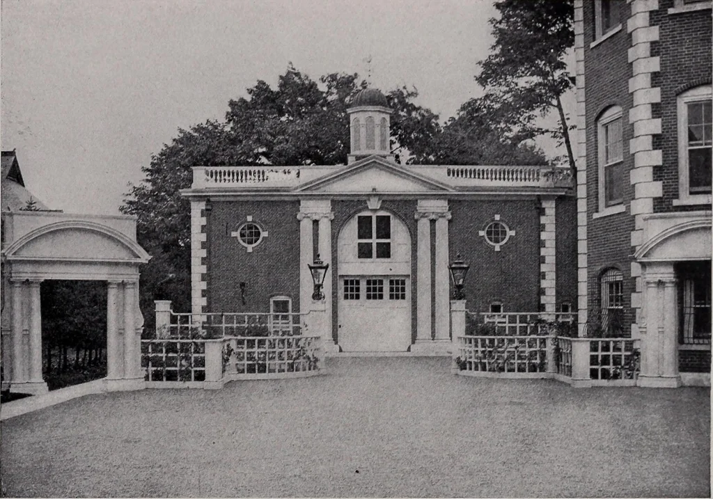 An illustration from Catalogue of the architectural exhibition, Boston Architectural Club and Boston Society of Architects: St. Botolph Club, 2 Newbury Street, from May 22nd to June 3rd, 1899, 1899, leaf 46