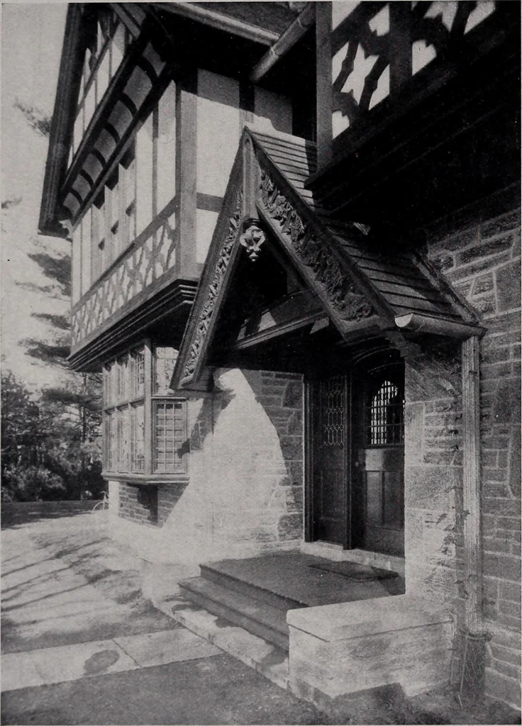 An illustration from Catalogue of the architectural exhibition, Boston Architectural Club and Boston Society of Architects: St. Botolph Club, 2 Newbury Street, from May 22nd to June 3rd, 1899, 1899, leaf 48