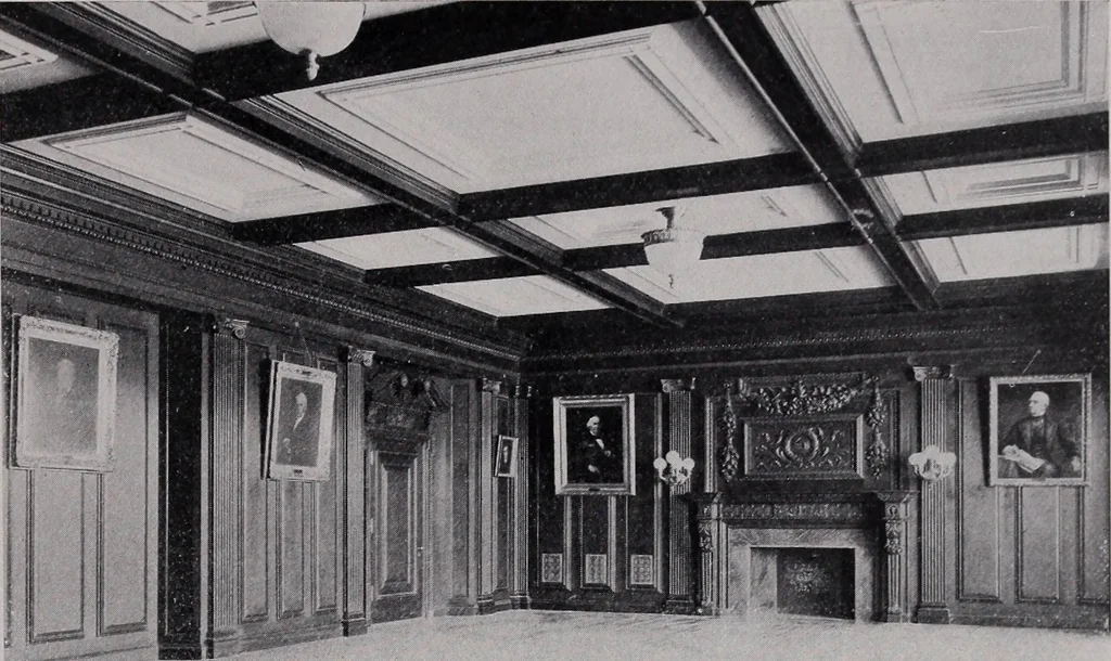 An illustration from Catalogue of the architectural exhibition, Boston Architectural Club and Boston Society of Architects: St. Botolph Club, 2 Newbury Street, from May 22nd to June 3rd, 1899, 1899, leaf 50
