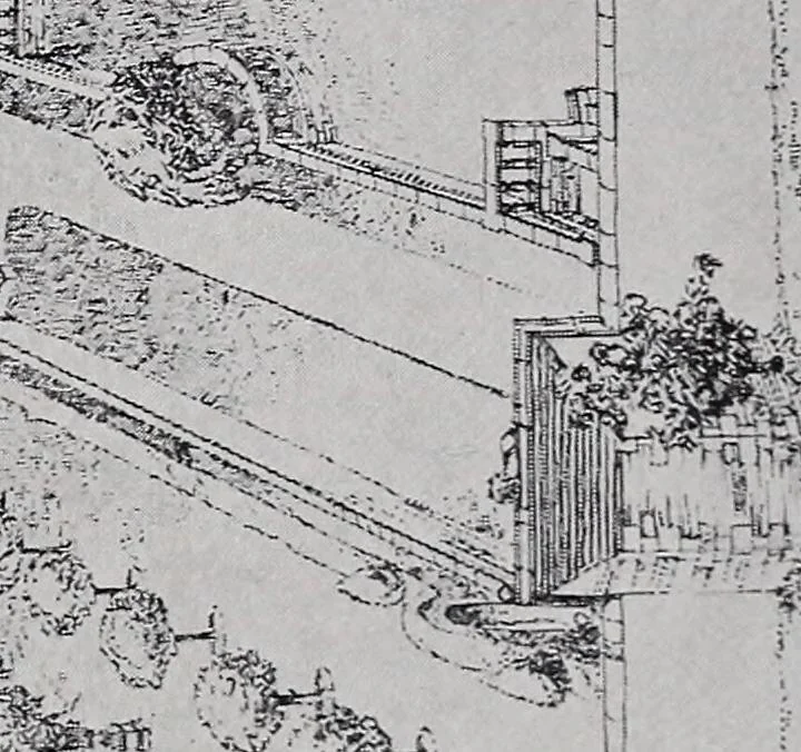 An illustration from Catalogue of the architectural exhibition, Boston Architectural Club and Boston Society of Architects: St. Botolph Club, 2 Newbury Street, from May 22nd to June 3rd, 1899, 1899, leaf 54