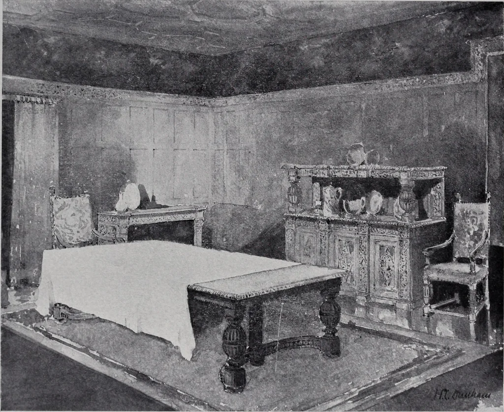 An illustration from Catalogue of the architectural exhibition, Boston Architectural Club and Boston Society of Architects: St. Botolph Club, 2 Newbury Street, from May 22nd to June 3rd, 1899, 1899, leaf 60