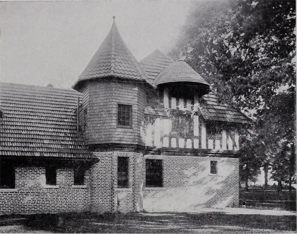 An illustration from Catalogue of the architectural exhibition, Boston Architectural Club and Boston Society of Architects: St. Botolph Club, 2 Newbury Street, from May 22nd to June 3rd, 1899, 1899, leaf 74