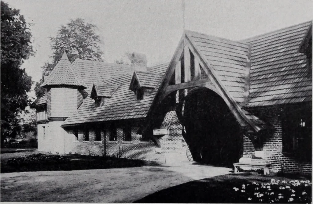 An illustration from Catalogue of the architectural exhibition, Boston Architectural Club and Boston Society of Architects: St. Botolph Club, 2 Newbury Street, from May 22nd to June 3rd, 1899, 1899, leaf 74